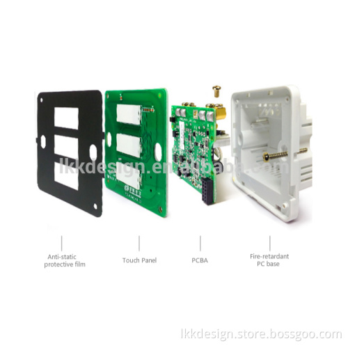 Smart Home Z-Wave Touch Panel 3 Gang Switch